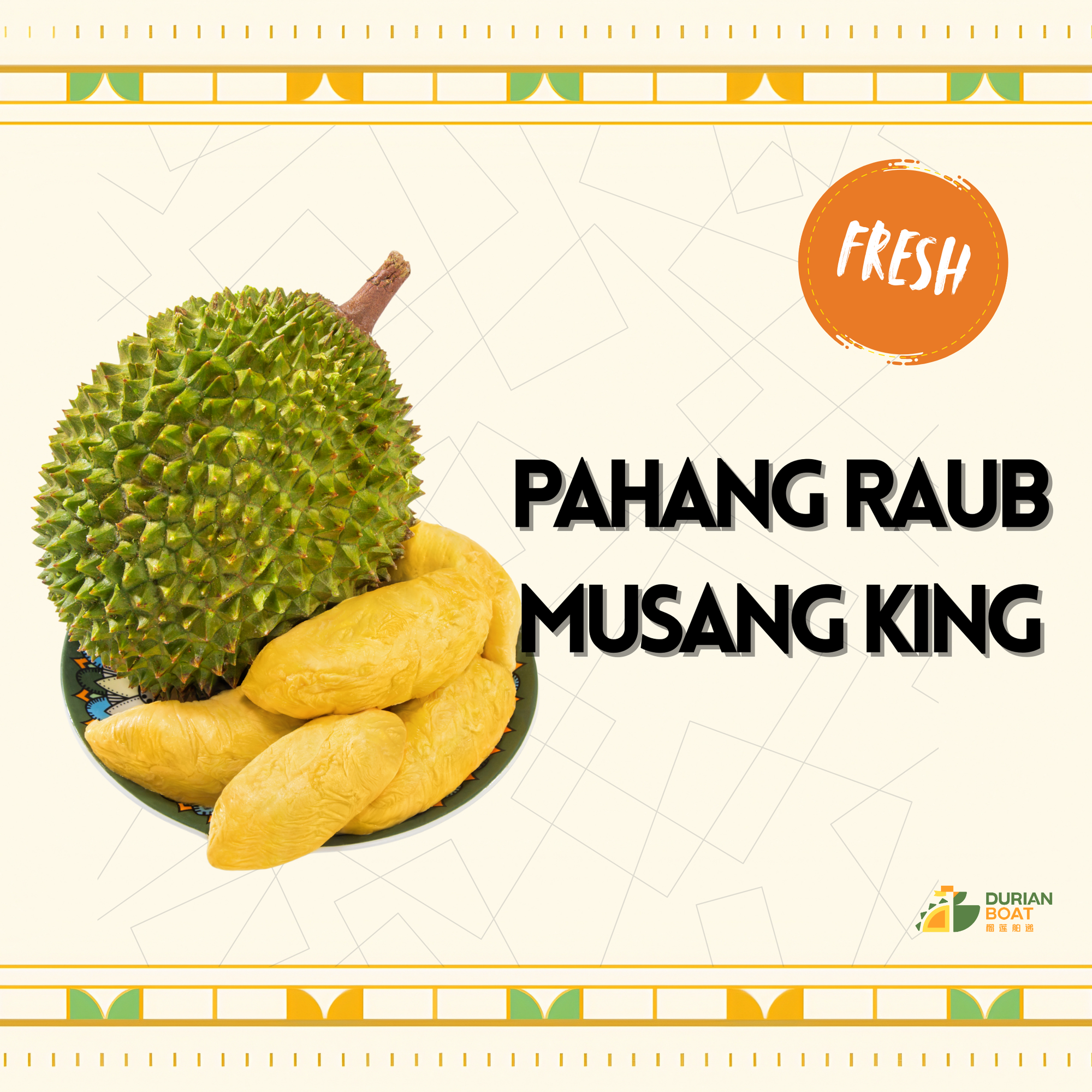Pahang Raub Musang King Durian
